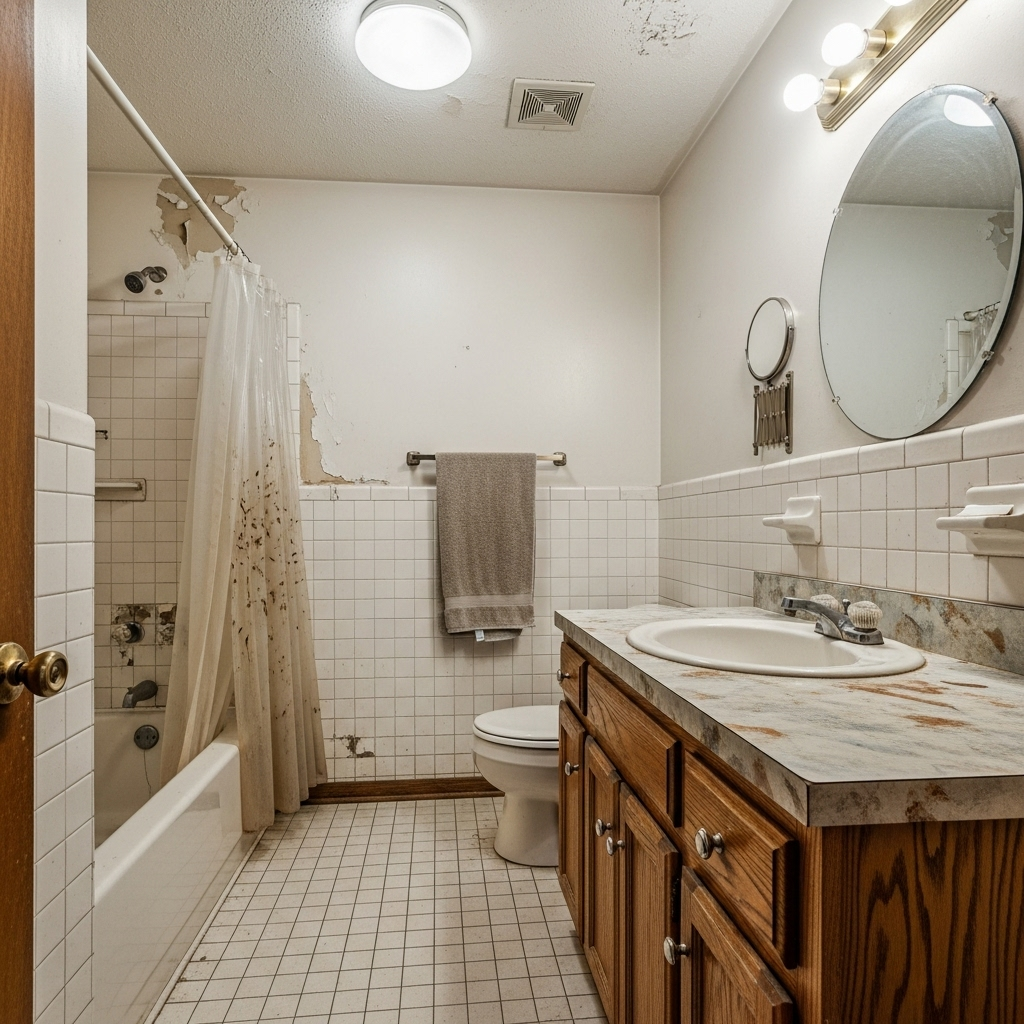 Common Master Bathroom Problems in Denton Homes.