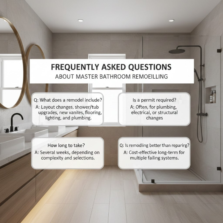 Frequently Asked Questions About Master Bathroom Remodeling