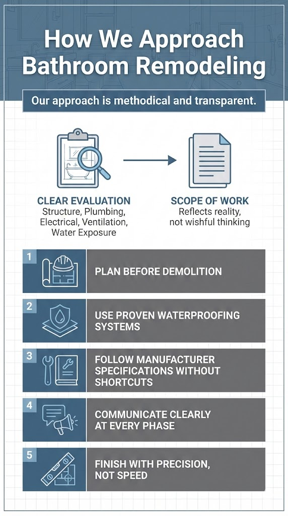 How We Approach Bathroom Remodeling...