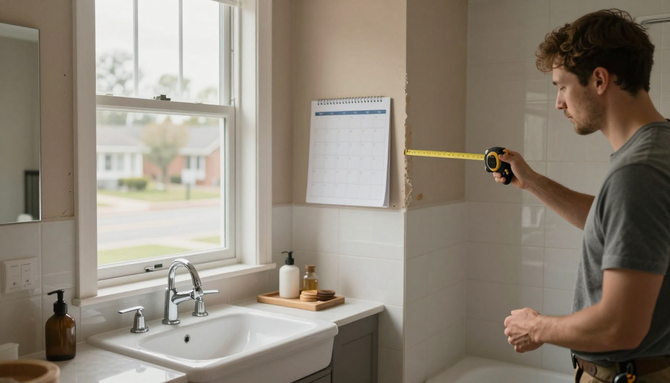 bathroom remodel timeline Denton TX
