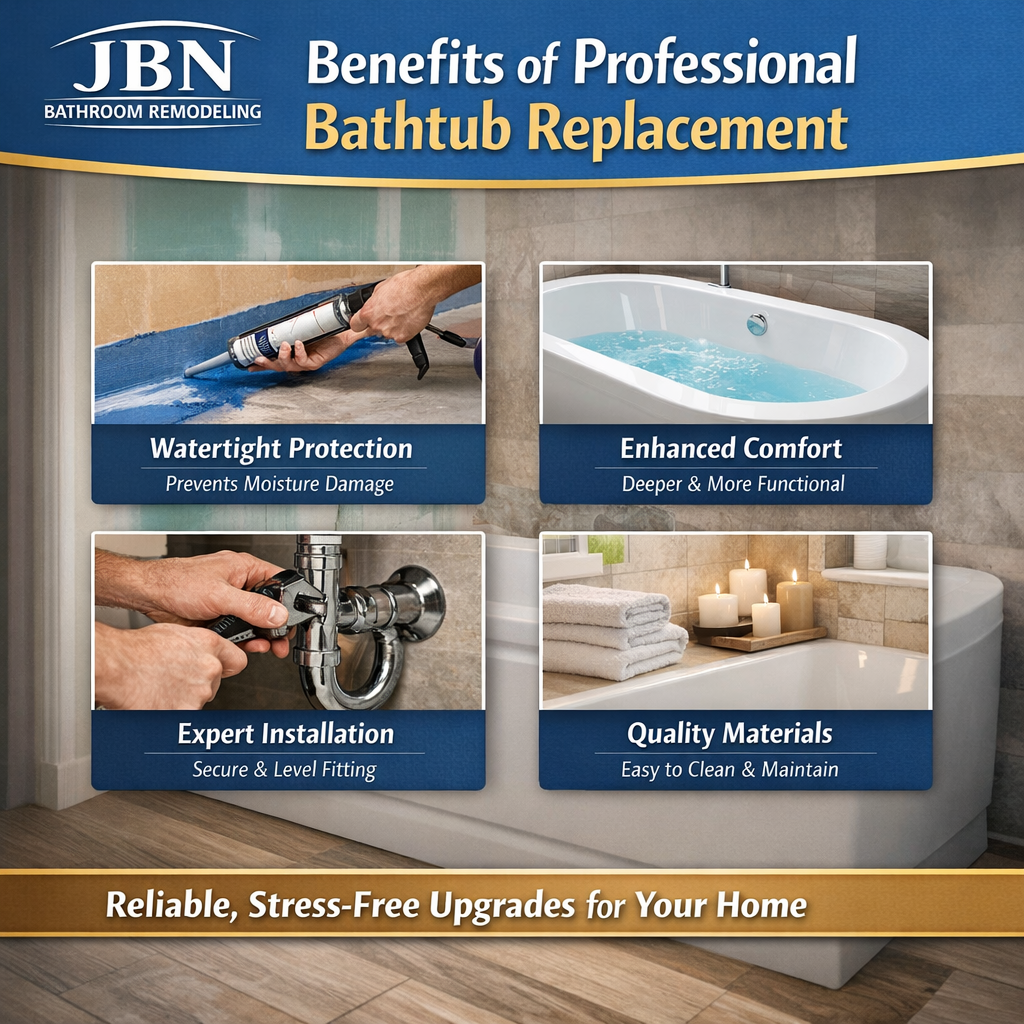 Benefits of Professional Bathtub Replacement