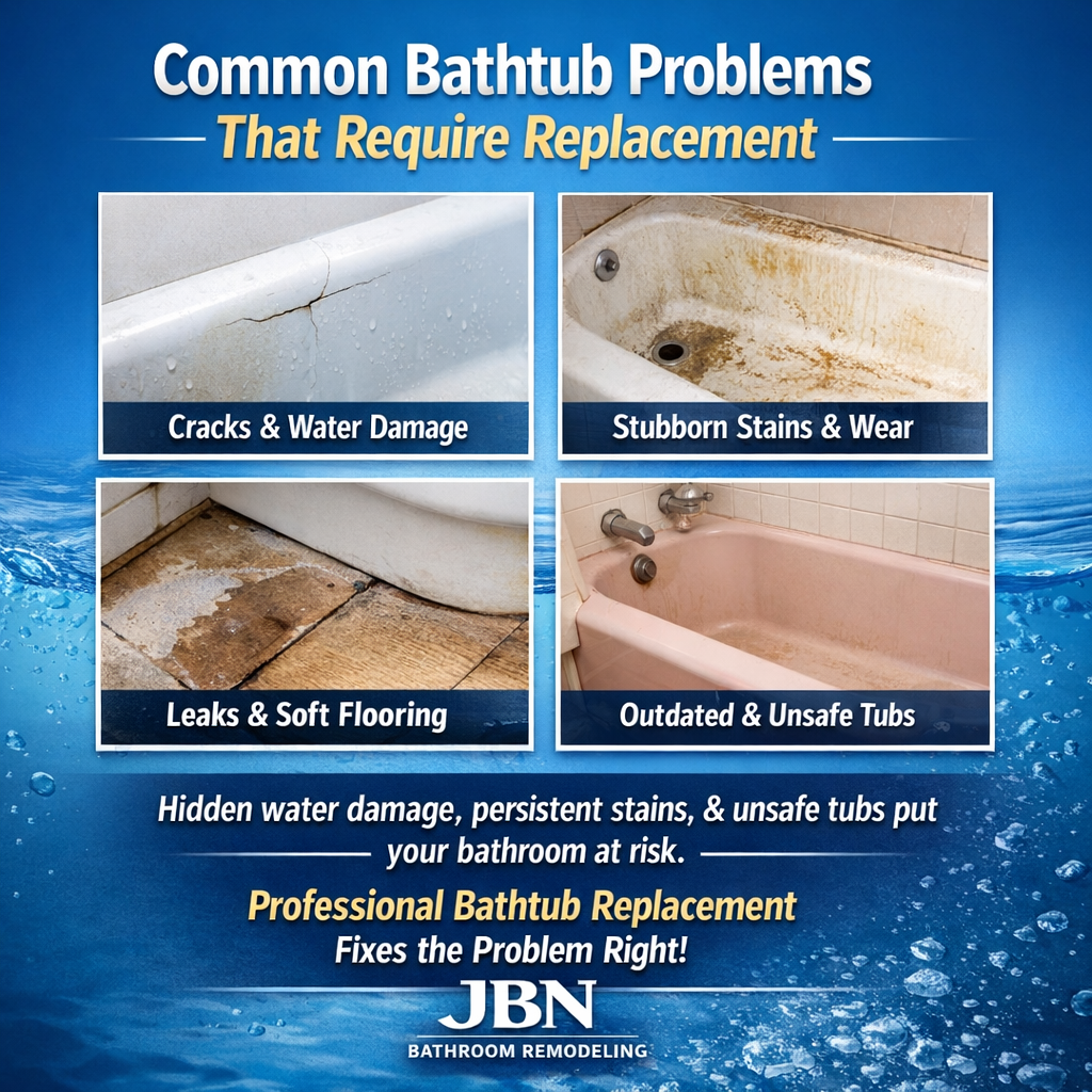 Common Bathtub Problems That Require Replacement