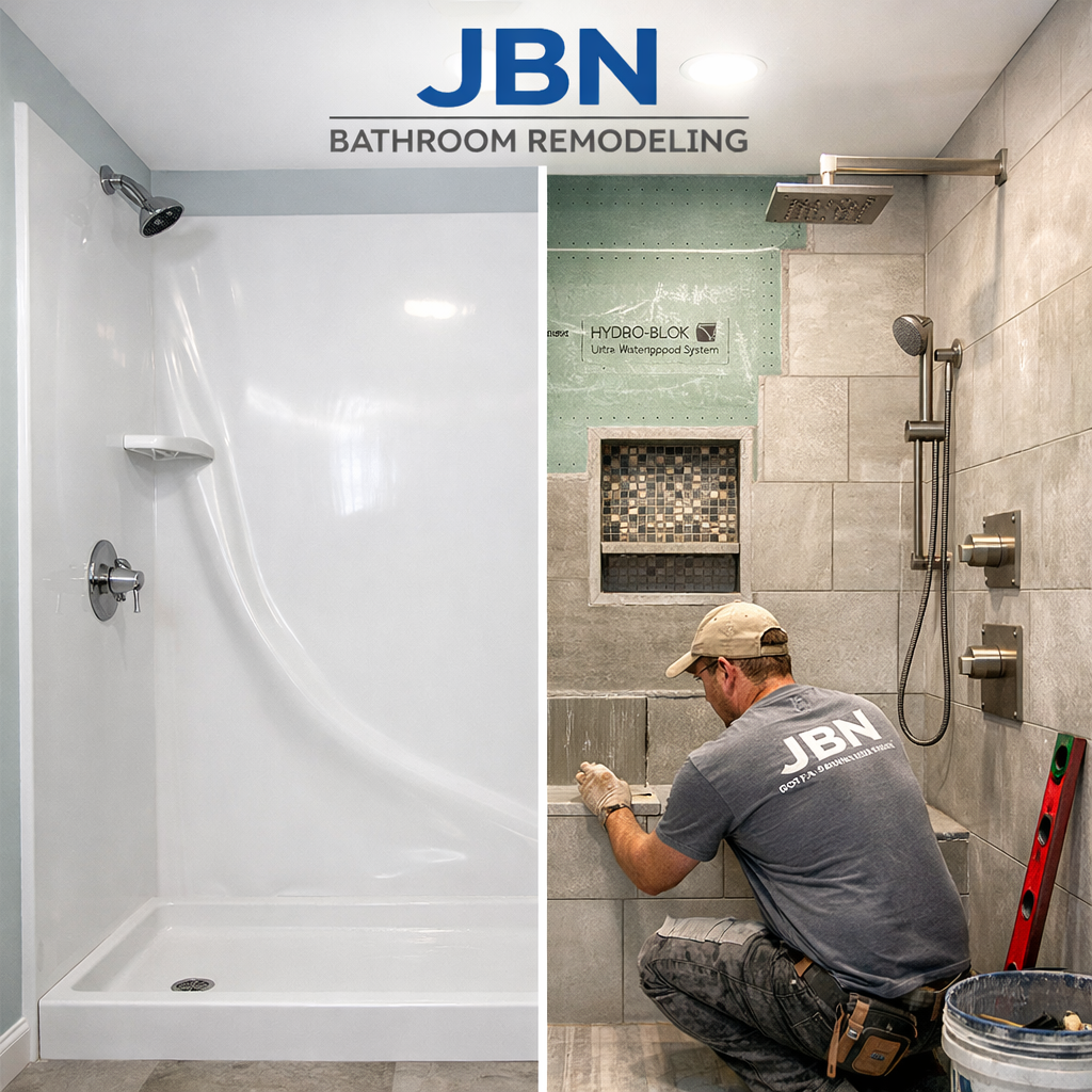 Custom Tile Solution vs. Acrylic Liners