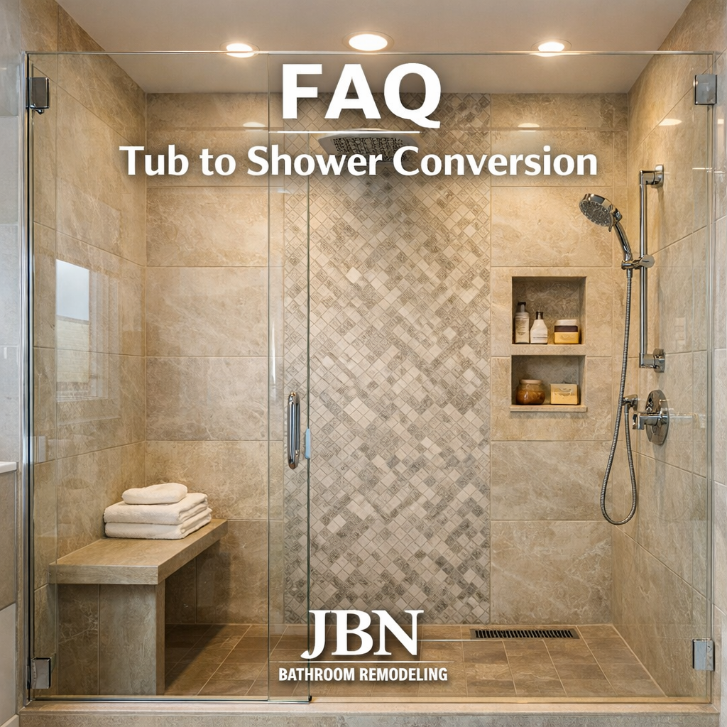 FAQ Tub to Shower Conversion