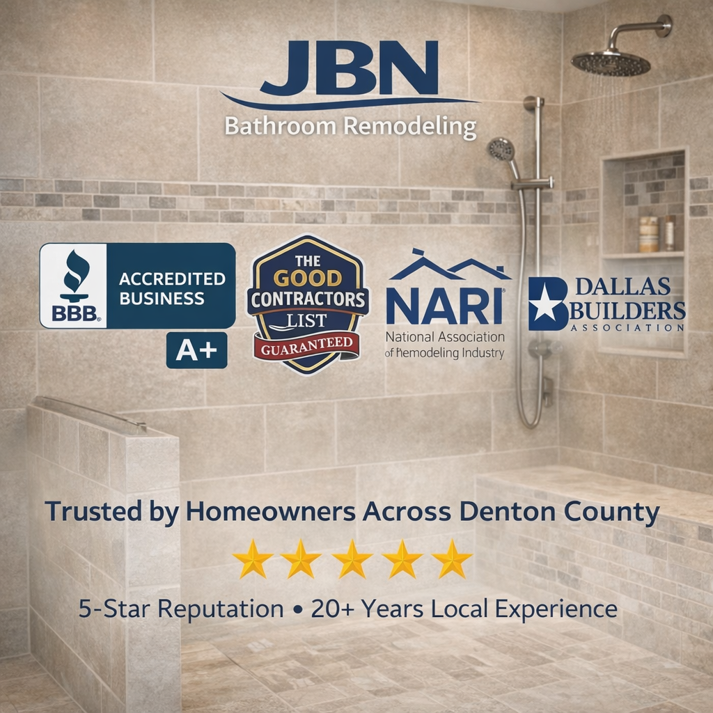 Trusted bathroom remodeling in Denton TX