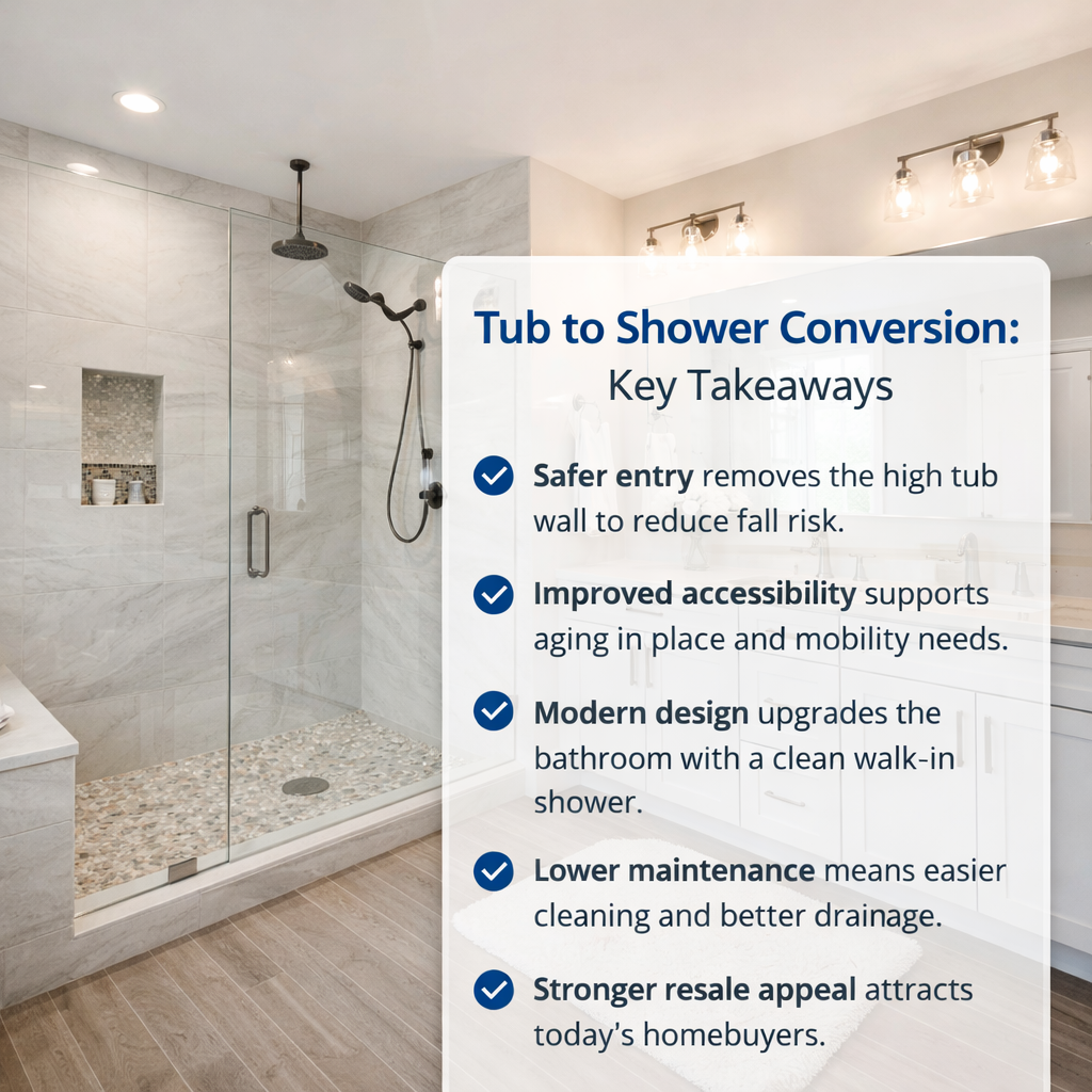 Tub to Shower Conversion 1