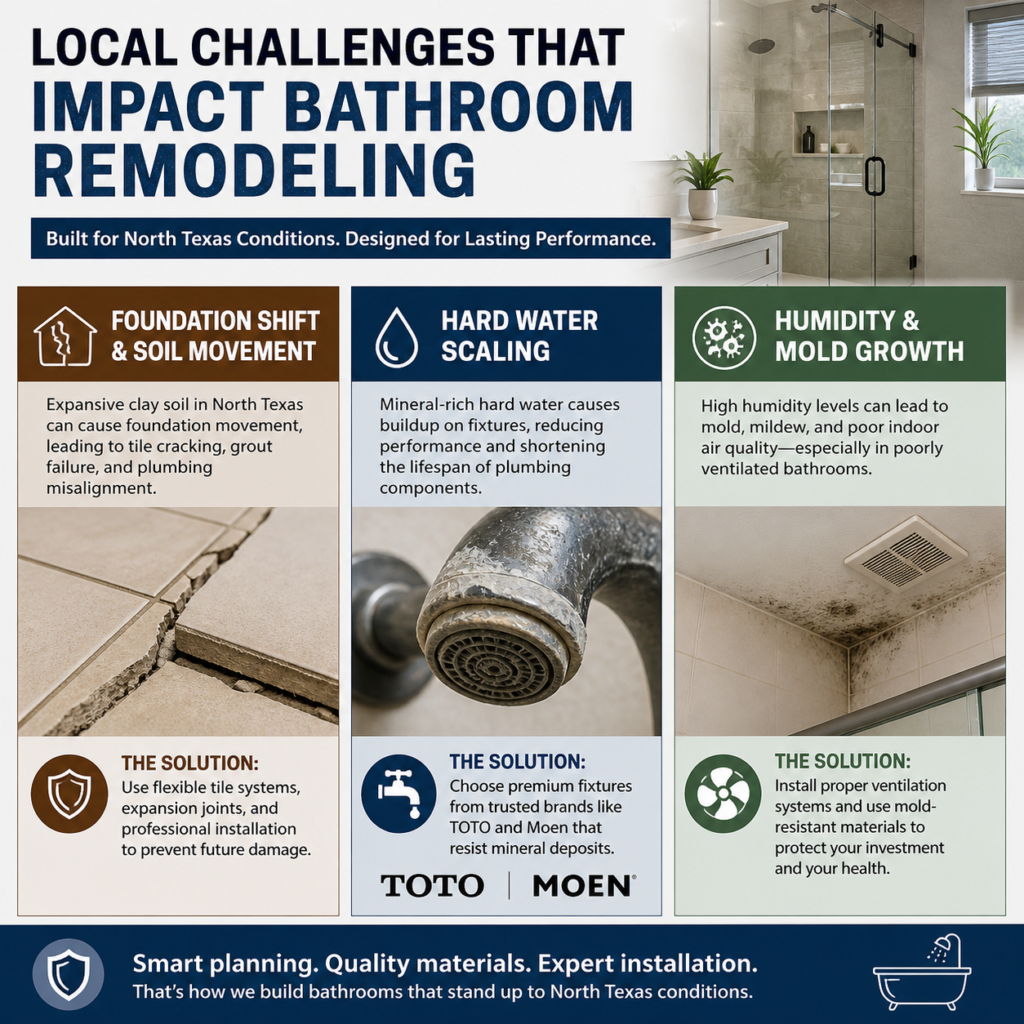 Local Challenges That Impact Bathroom Remodeling
