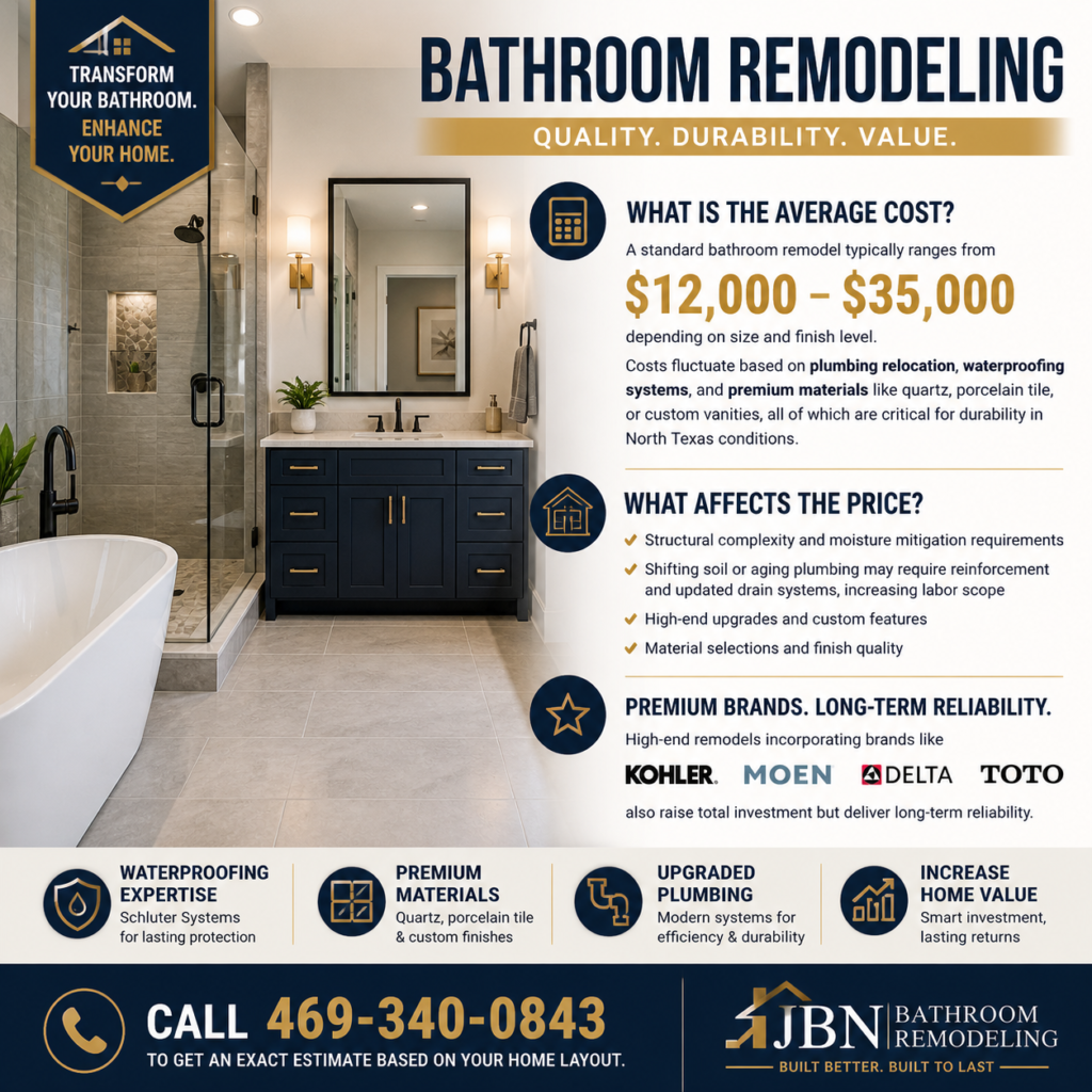 What is the average cost of bathroom remodeling in {City} TX?