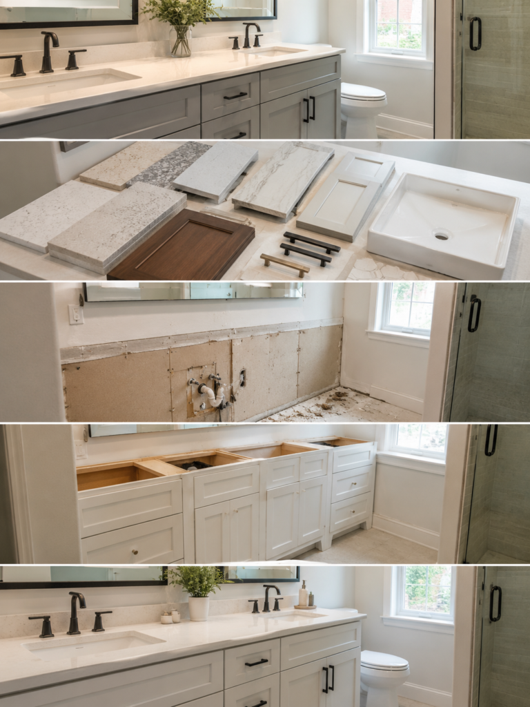 Our Bathroom Vanity Installation Process