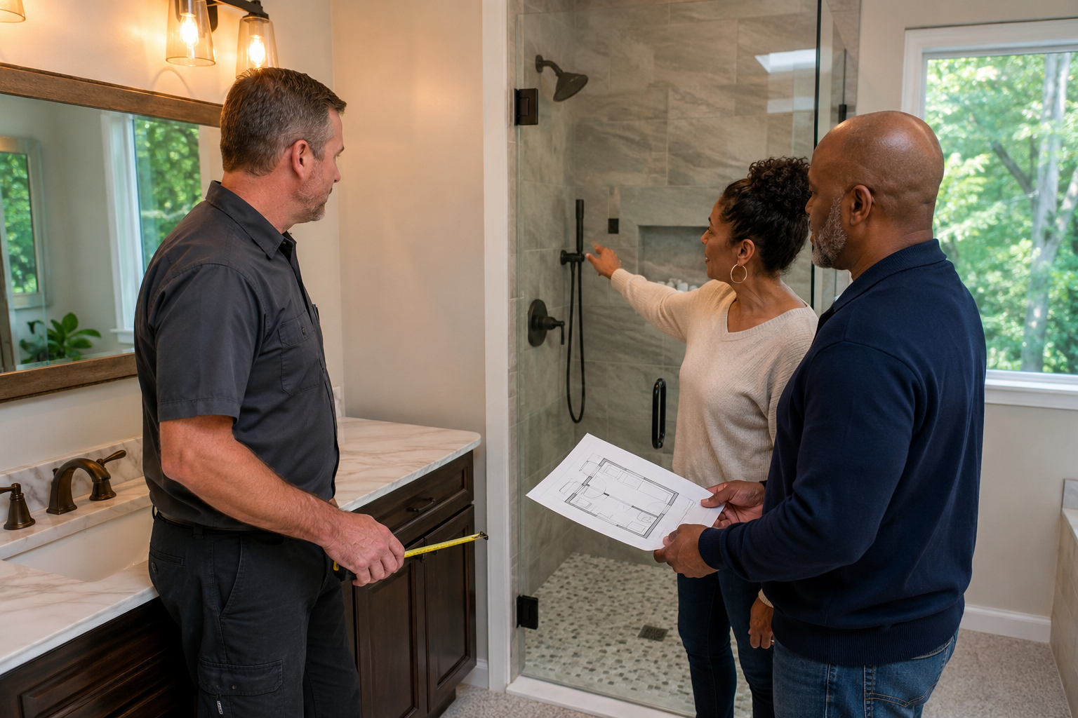 Bathroom Remodeling Frisco TX in-home planning with JBN Bathroom Remodeling