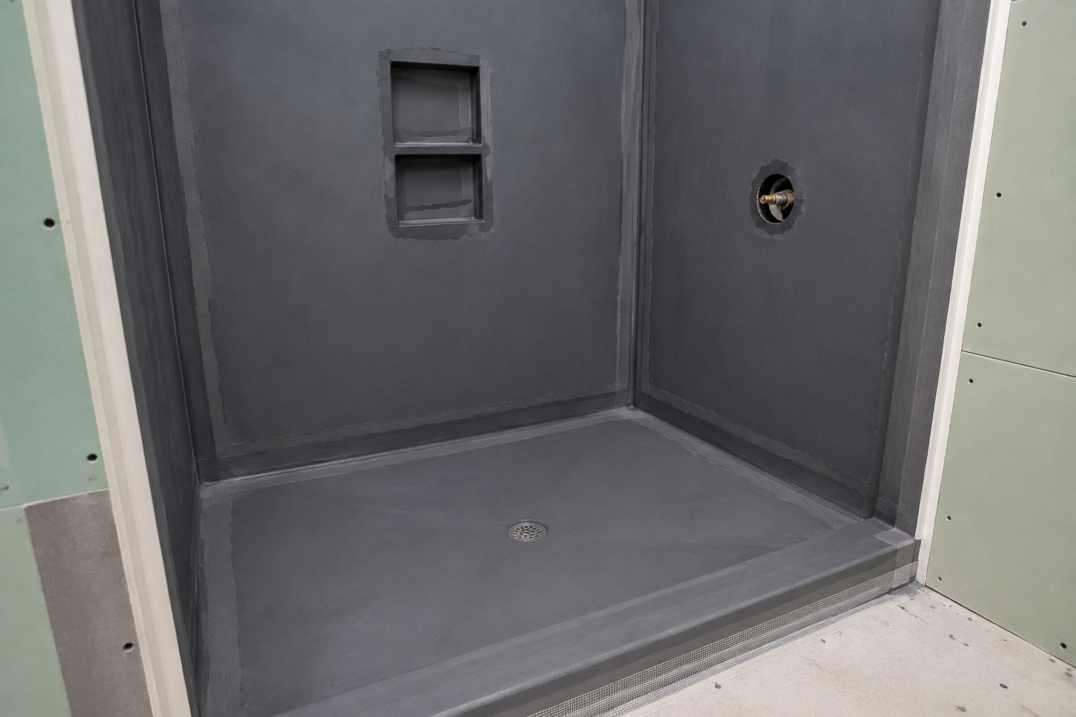 Shower waterproofing prepared for Bathroom Remodeling Frisco TX